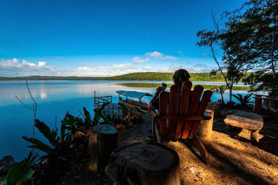 Ecolodge El Sombrero Laguna Yaxha Bagian luar foto
