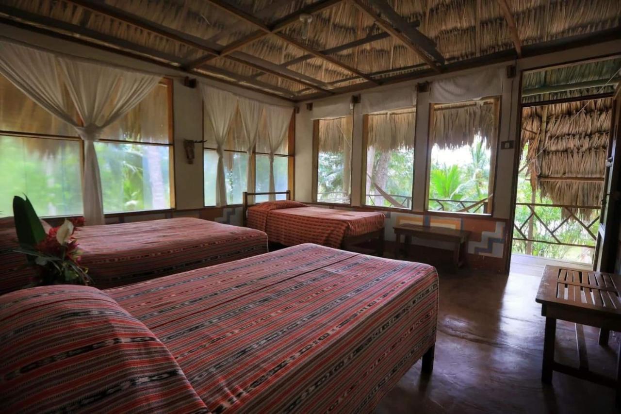 Ecolodge El Sombrero Laguna Yaxha Bagian luar foto