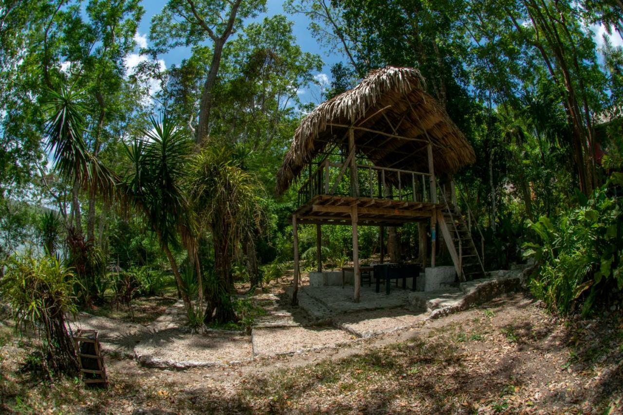 Ecolodge El Sombrero Laguna Yaxha Bagian luar foto
